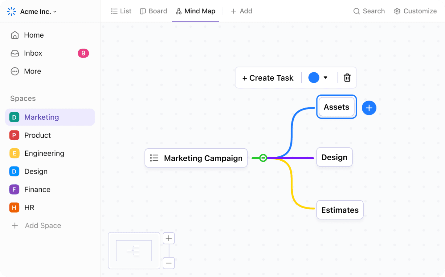 ClickUp Mind Maps