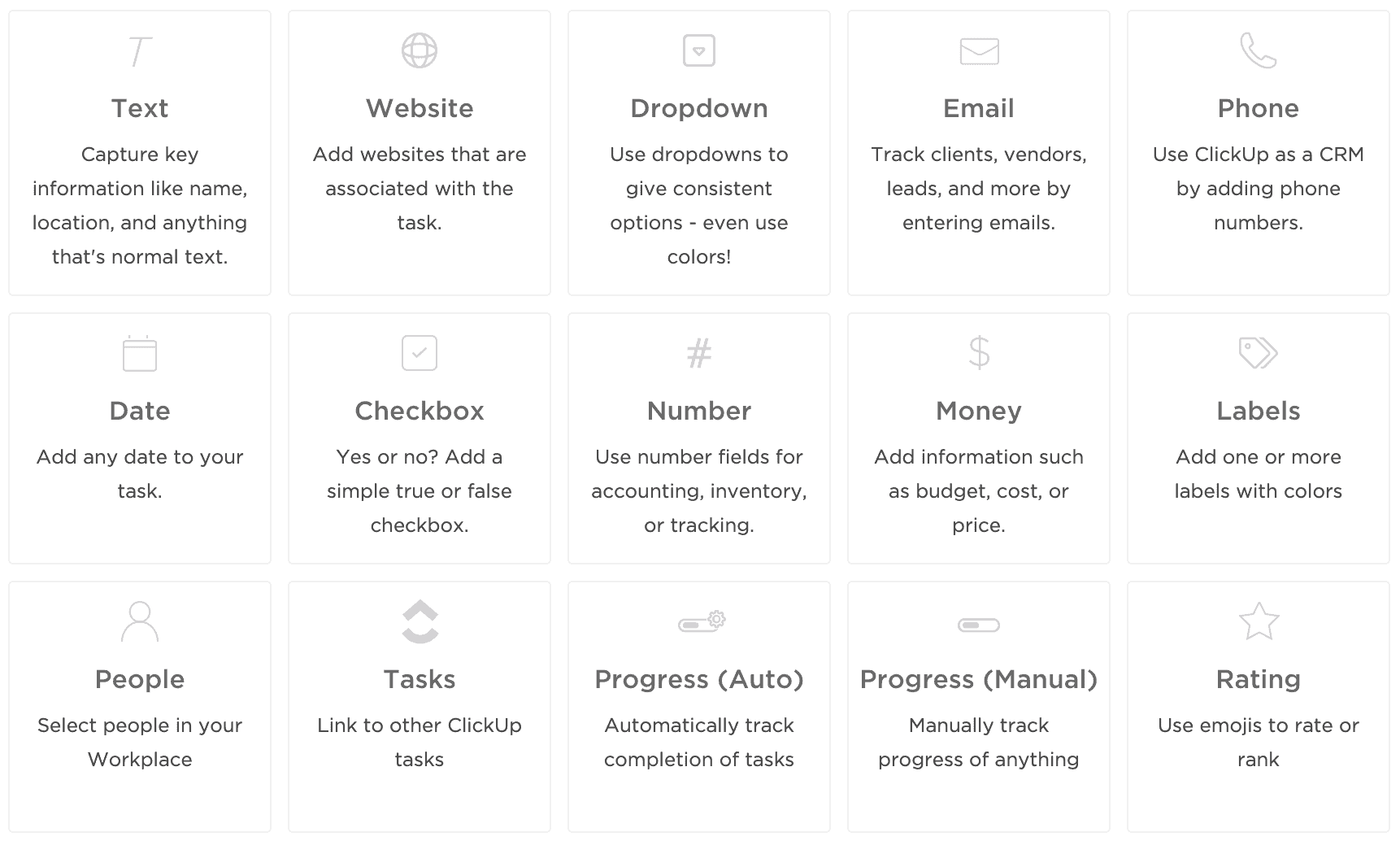 custom fields create